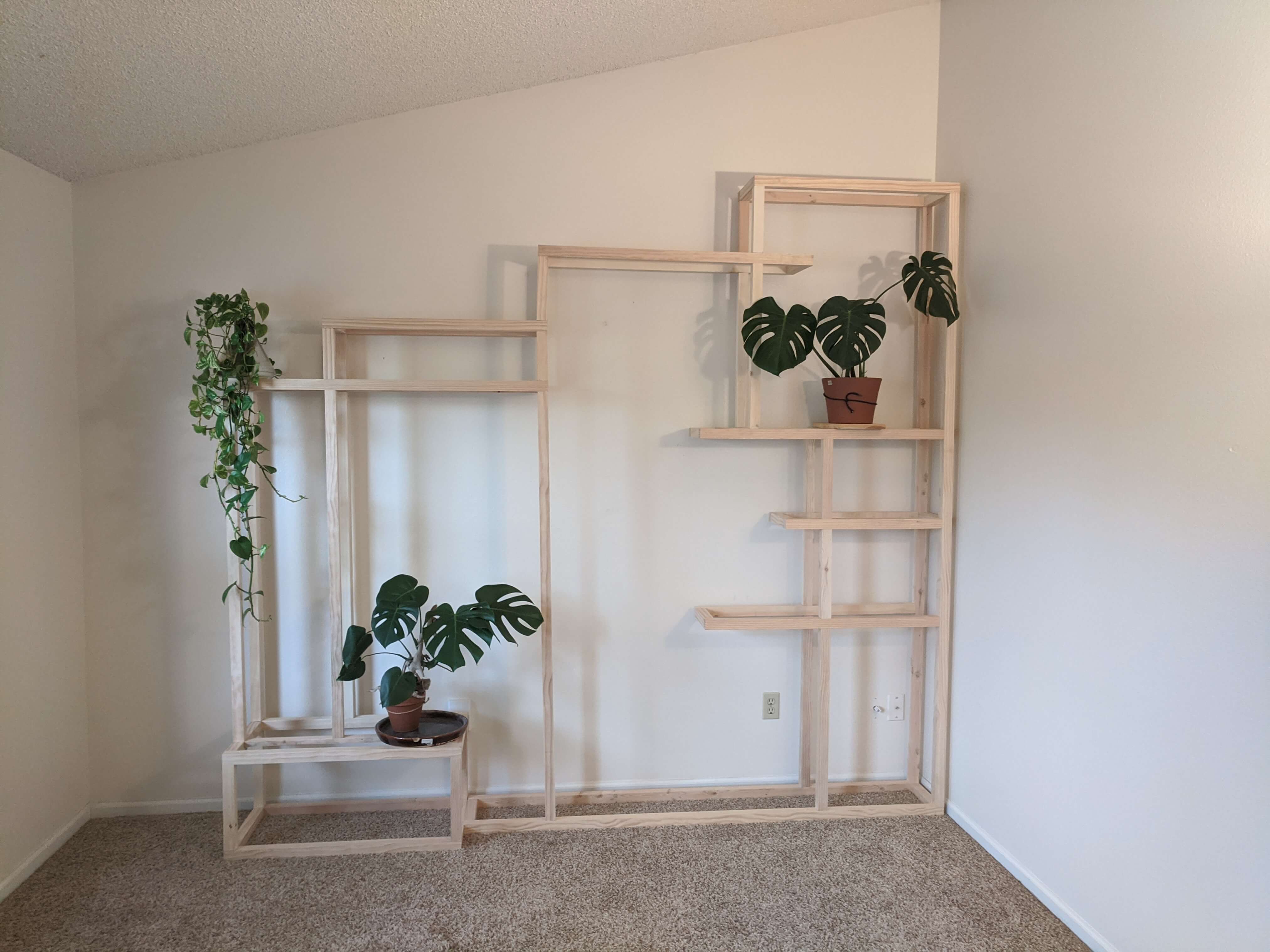 Full wall bookshelf