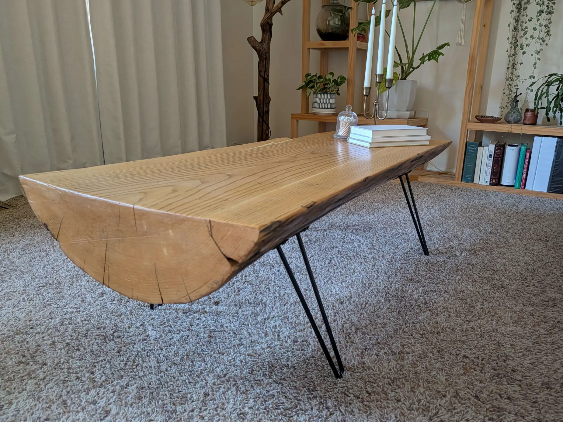 Custom solid wood coffee table