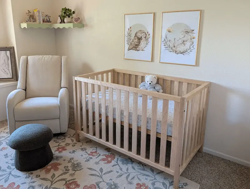 Handcrafted Hard Maple Nursery Crib - Custom Fine Furniture in Fort Collins CO