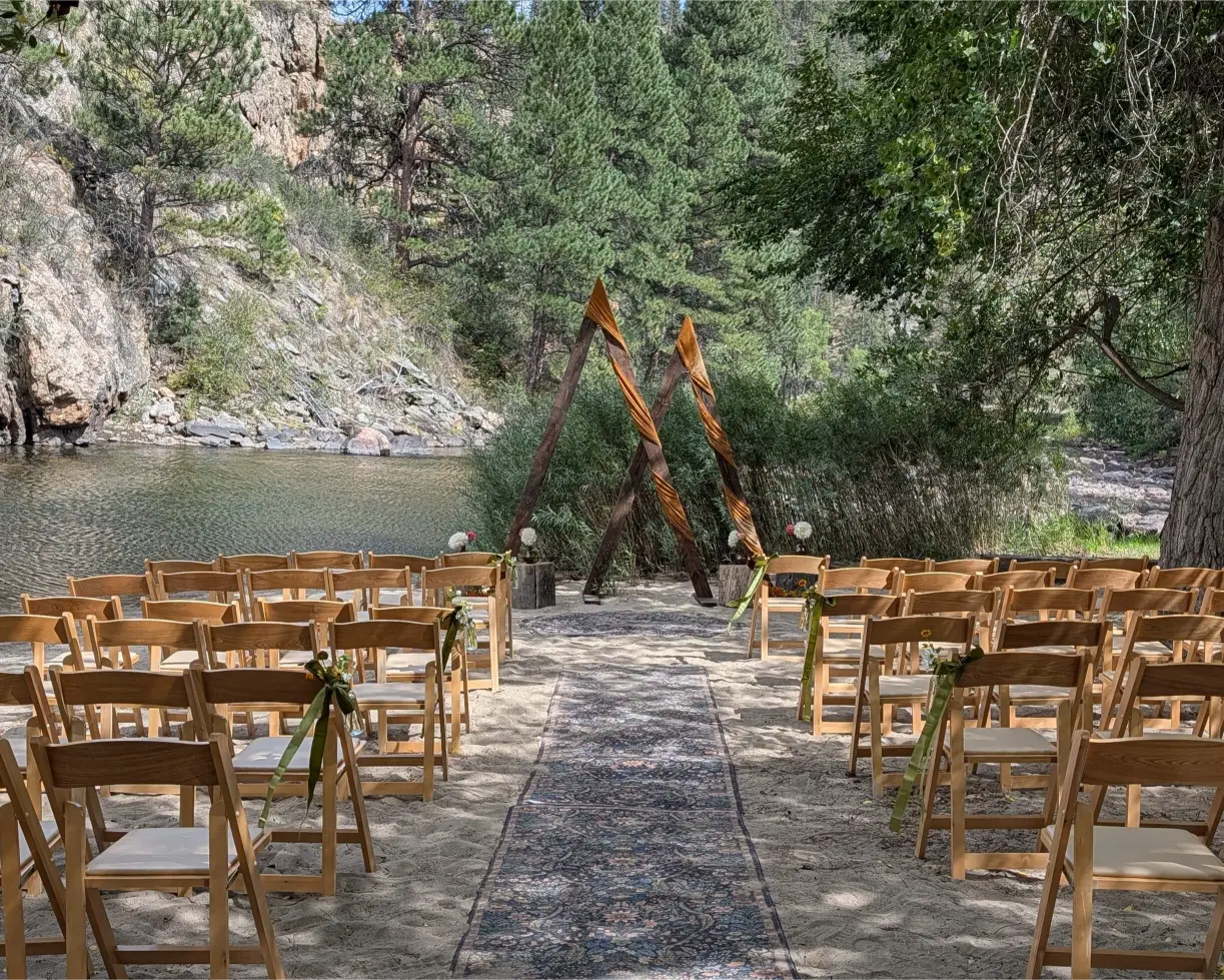 Custom wedding arches Mishawaka Colorado on the beach