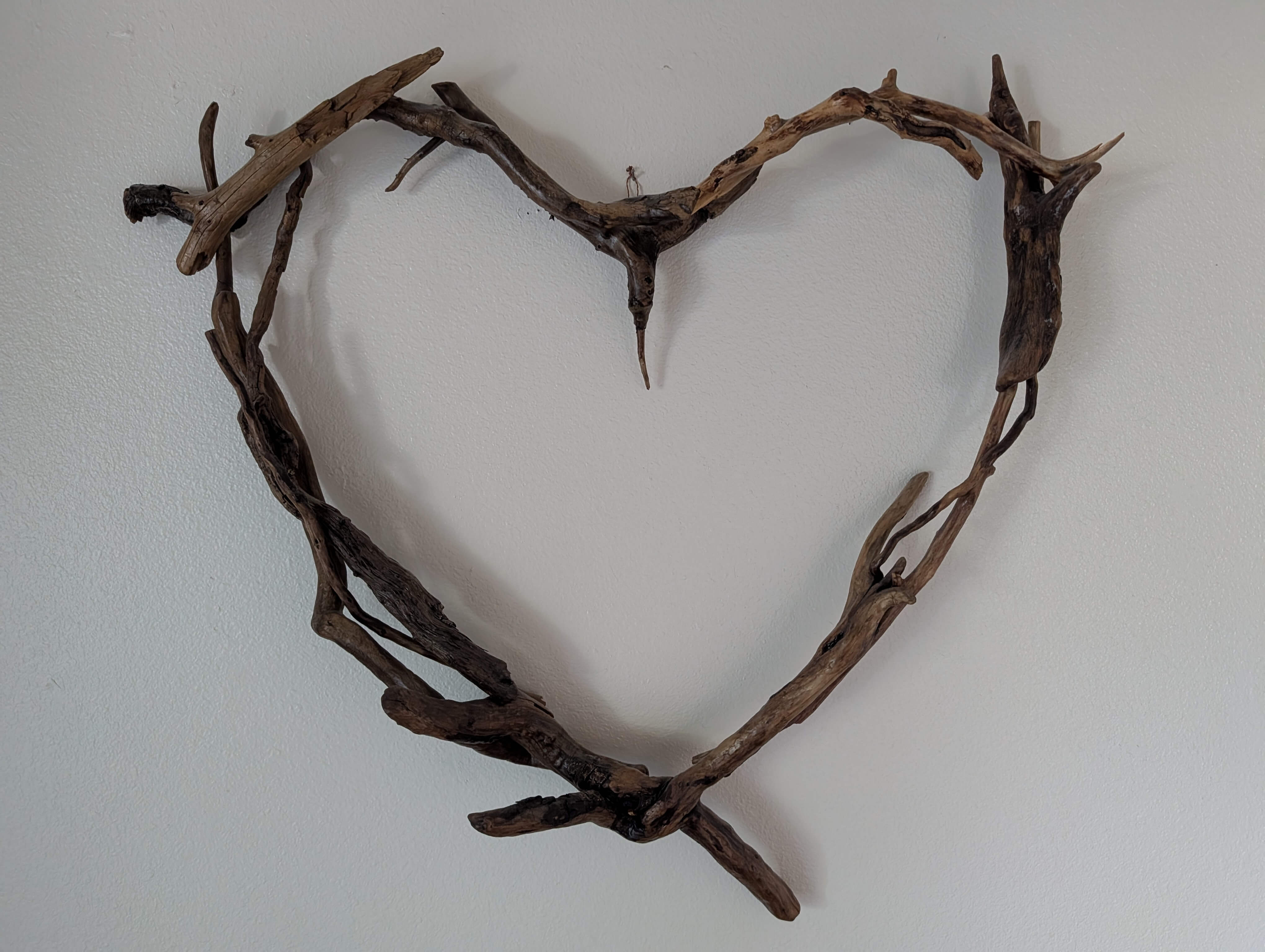 Custom wooden heart gift art