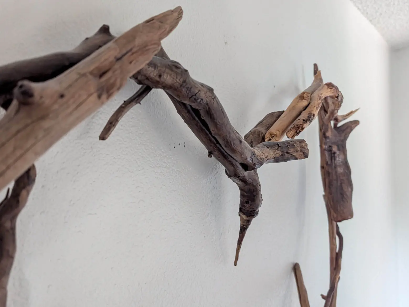 Handcrafted driftwood heart gift